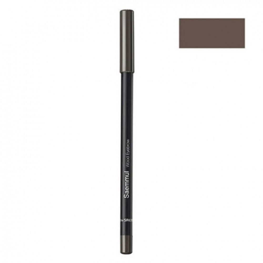 [The Saem] Saemmul wood eyebrow 02.gray brown - Карандаш для глаз и бровей