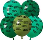 Шар (12''/30 см) Доллары, Ассорти, пастель, 5 ст, 25 шт.