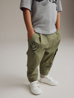 Футболка и брюки карго в комплекте для мальчика Next B92-822, Серый, Хаки