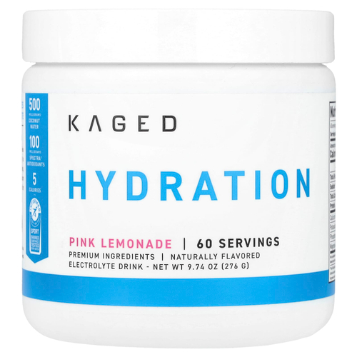 Kaged, Hydration, розовый лимонад, 276 г (9,74 унции)
