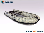 Лодка надувная моторная solar-420 strela jet tunnel