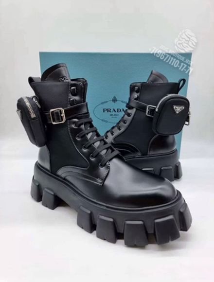 Ботинки с мехом Prada