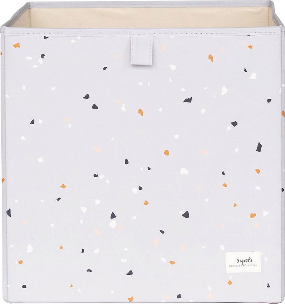 Банка для хранения 3 sprouts Pudelko Terrazzo, пищевой пластик, серая