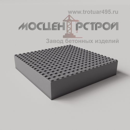 Тактильная Плитка 500х500х100 Квадратный Риф