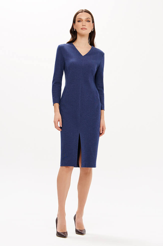 51693 Платье женское (синий меланж)