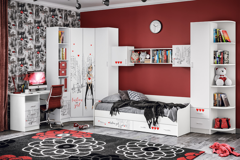 Стол письменный Вега Girl, Белый