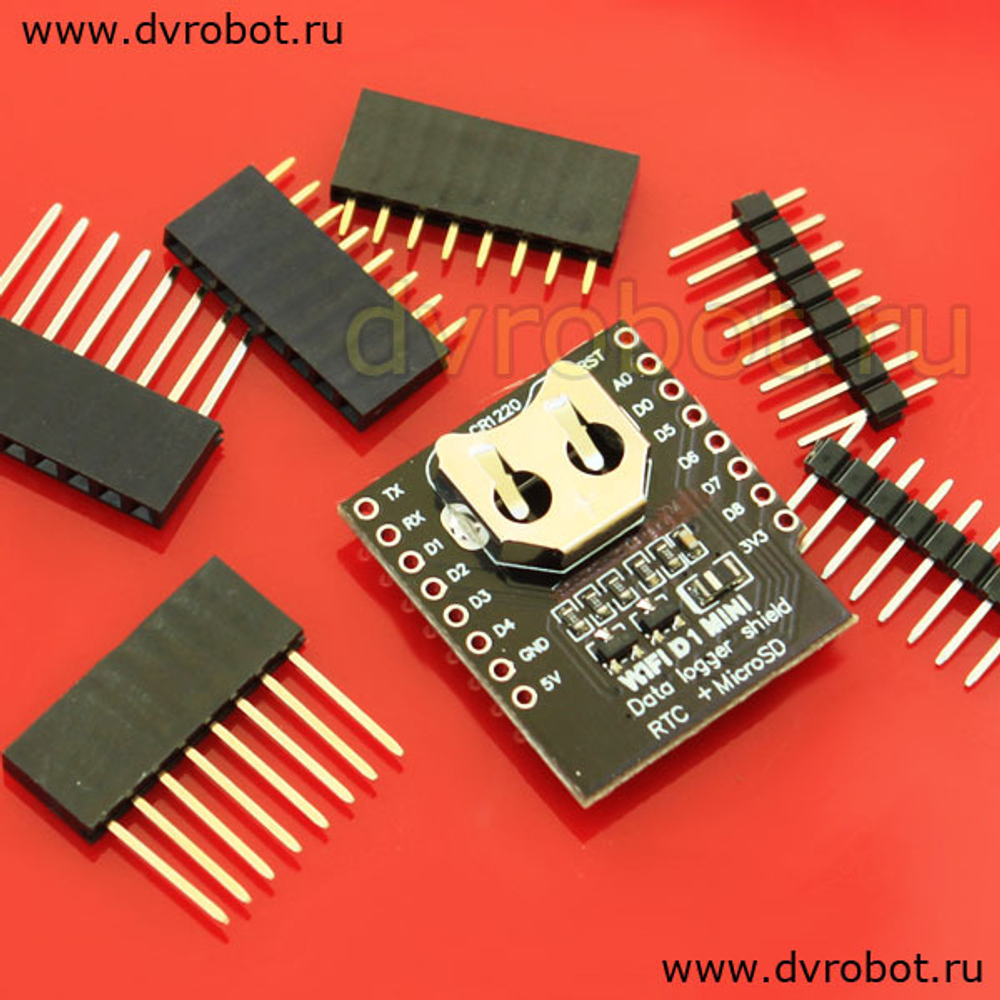 Шилд DS1307/ Micro SD - D1 mini