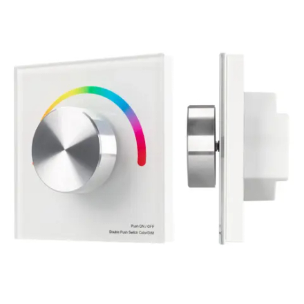 Панель SMART-P5-RGB-G-IN White (3V, Rotary, 2.4G) (Arlight, IP20 Пластик, 5 лет) 033756