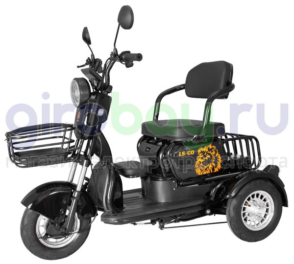 Электроскутер LS-CO KTX 1000W (60V/20Ah) - Черный фото №1