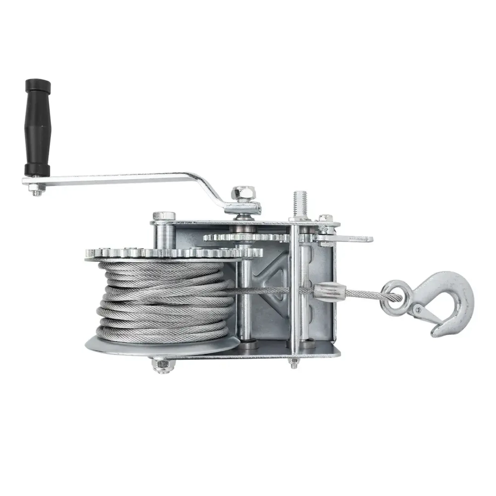 Лебедка барабанная ручная 1130кг RockFORCE RF-KB-S-2500