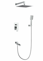Встраиваемая душевая система скрытого монтажа Gappo G7107, хром