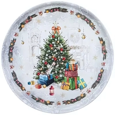 ПОДНОС СЕРВИРОВОЧНЫЙ AGNESS «НОВЫЙ ГОД» 33*2,1 СМ