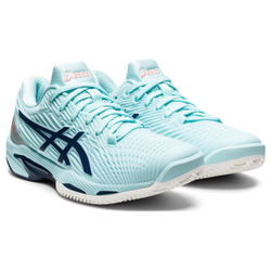 Женские Кроссовки теннисные Asics Solution Speed FF 2 Clay - clear blue/light indigo