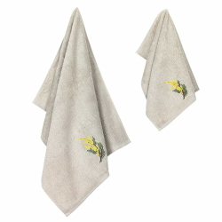 Набор полотенец 2шт 30х50,50х90 Arya home Centaury бежевый