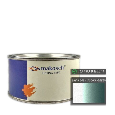 Автоэмаль makosch/LADA 308, Базовая эмаль, салатовый, перламутр, 200мл.