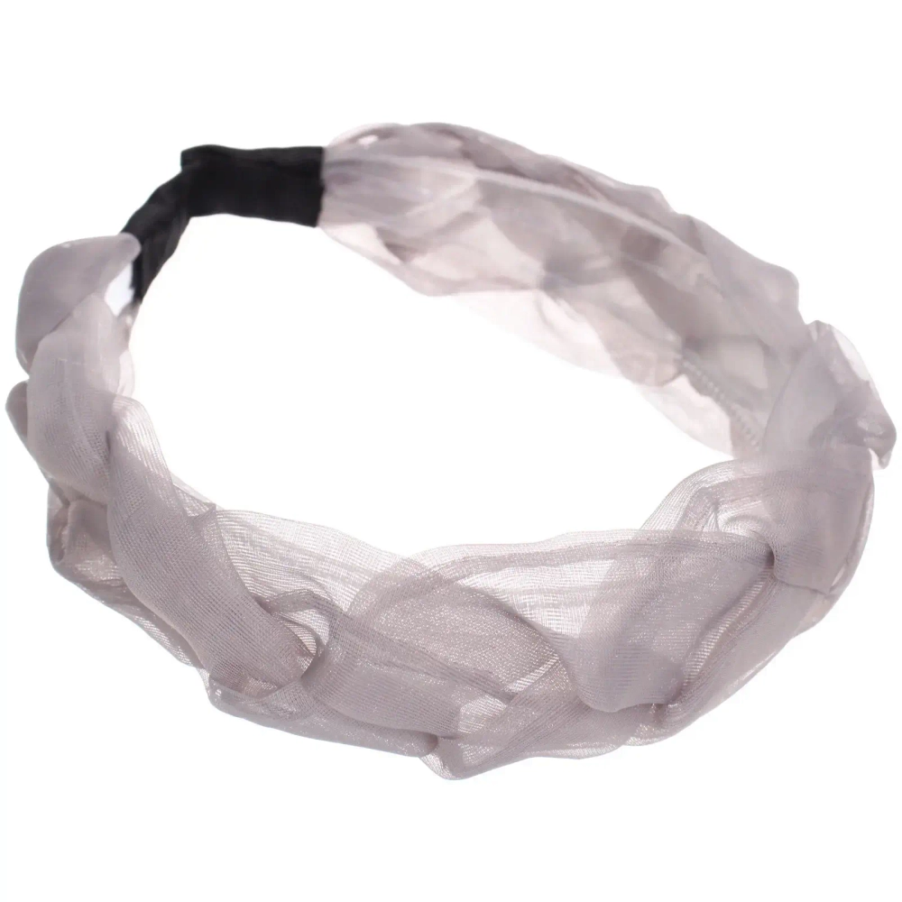 Ободок для волос «МАРЦИПАН», мальта, ширина 3см, микс 6 цветов ( в пакете с подвесом)