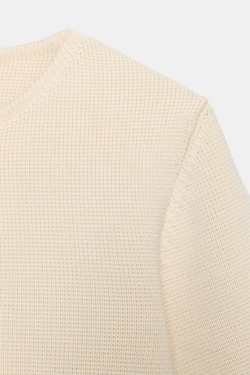 ZARA УКОРОЧЕННЫЙ ВЯЗАНЫЙ КАРДИГАН, ЭКРЮ