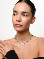 Чокер "Malachite Eye Pearl"