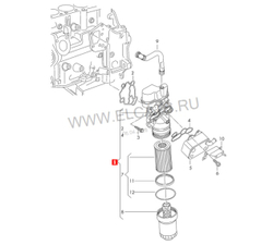 Корпус масляного фильтра / теплообменник VAG / Volkswagen, Audi, Skoda, Seat / RVLT-06F115397H