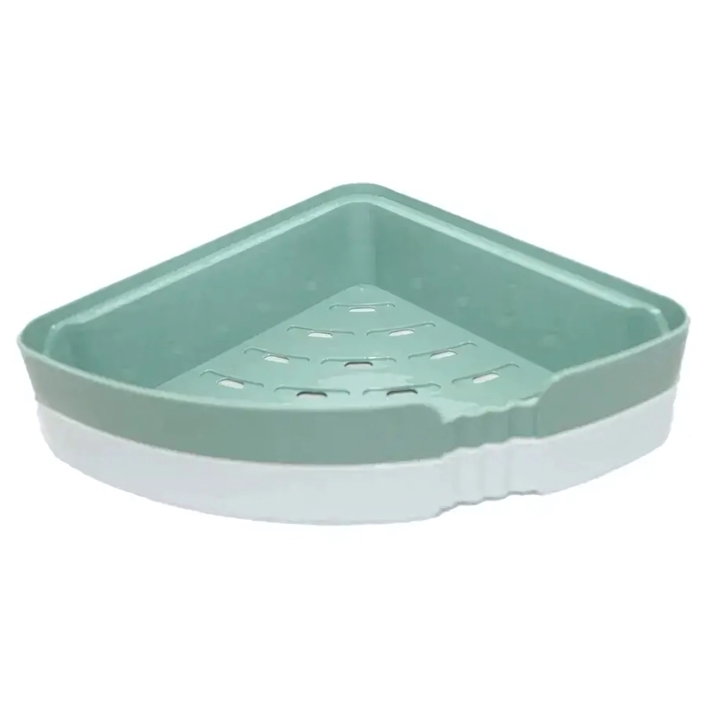 Полка многофункциональная угловая зел/бел