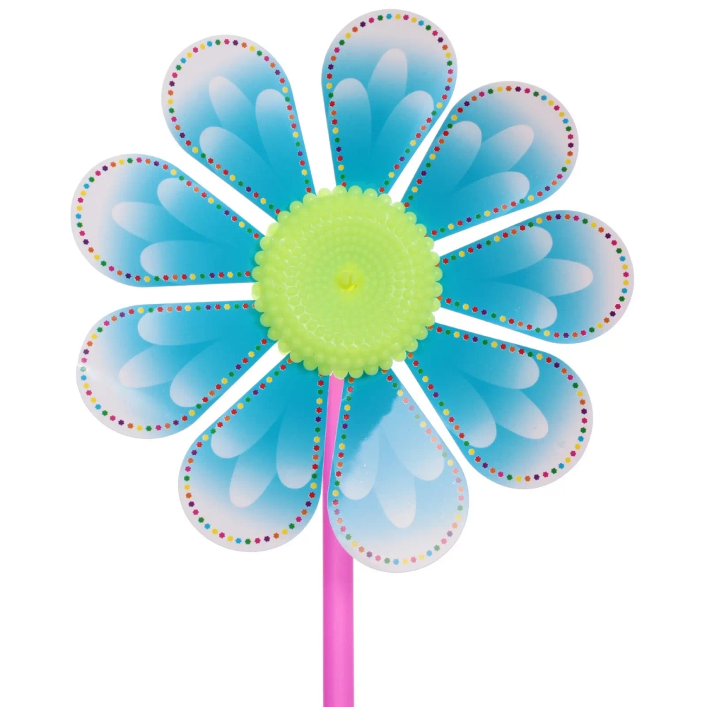 Ветрячок «Цветочек» d-17 см, 38 см, микс