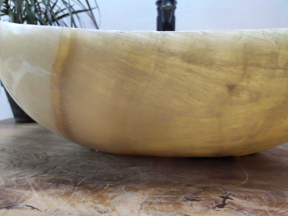 Раковина из оникса Oval Yellow OO-60947 55*38*19 00994
