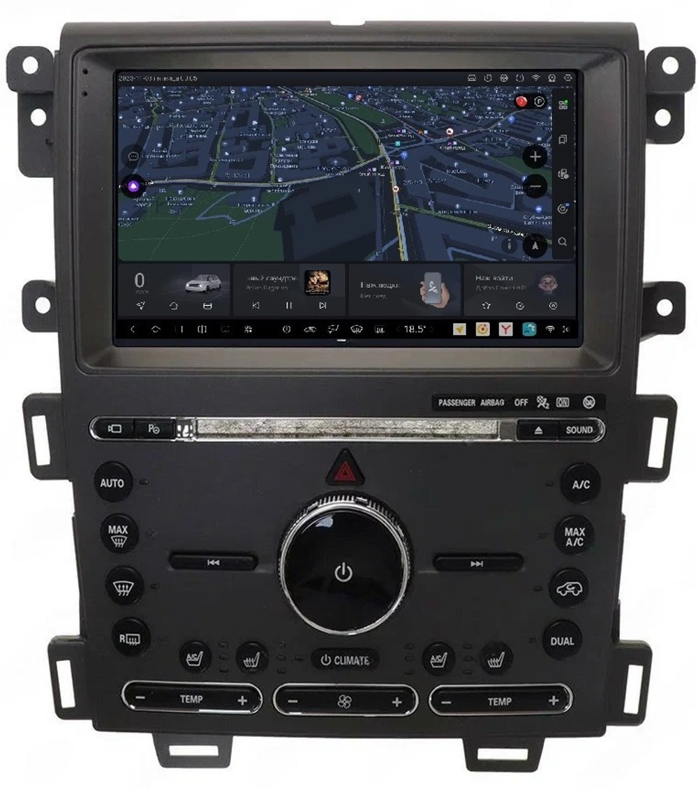 Магнитола для Ford Edge 2010-2015 - Carmedia SF-9065-A (рамка 9") QLed+2K, Android 13, UIS7870 (DUDU7), CarPlay, SIM-слот