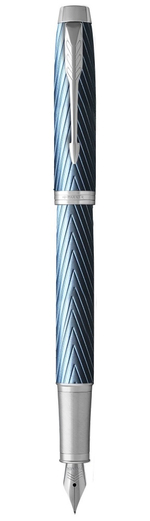 Перьевая ручка Parker IM Premium Blue Grey CT, перо: F, цвет чернил: blue, в подарочной упаковке.