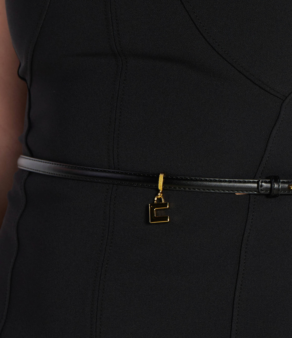 Платье с ремешком Elisabetta Franchi - черный(AB53841E2)