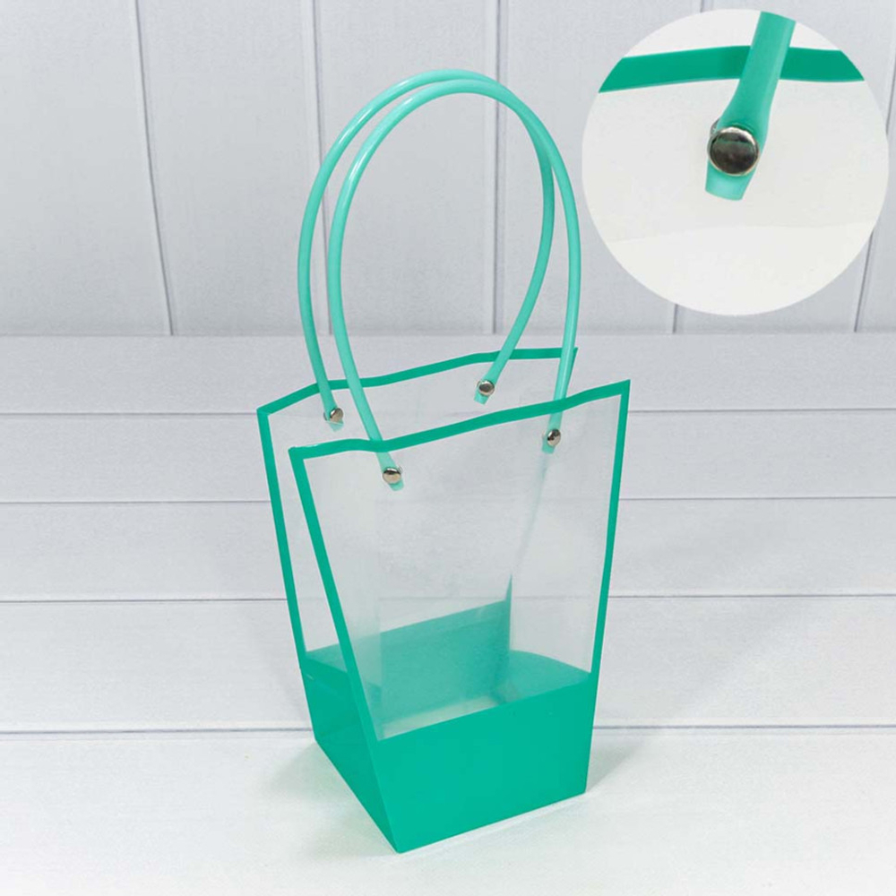 Пакет подарочный 20х17х10см Ваза для цветов (Тиффани)