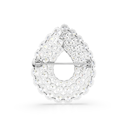 MATRIX:BROOCH TENNIS WHITE/RHS