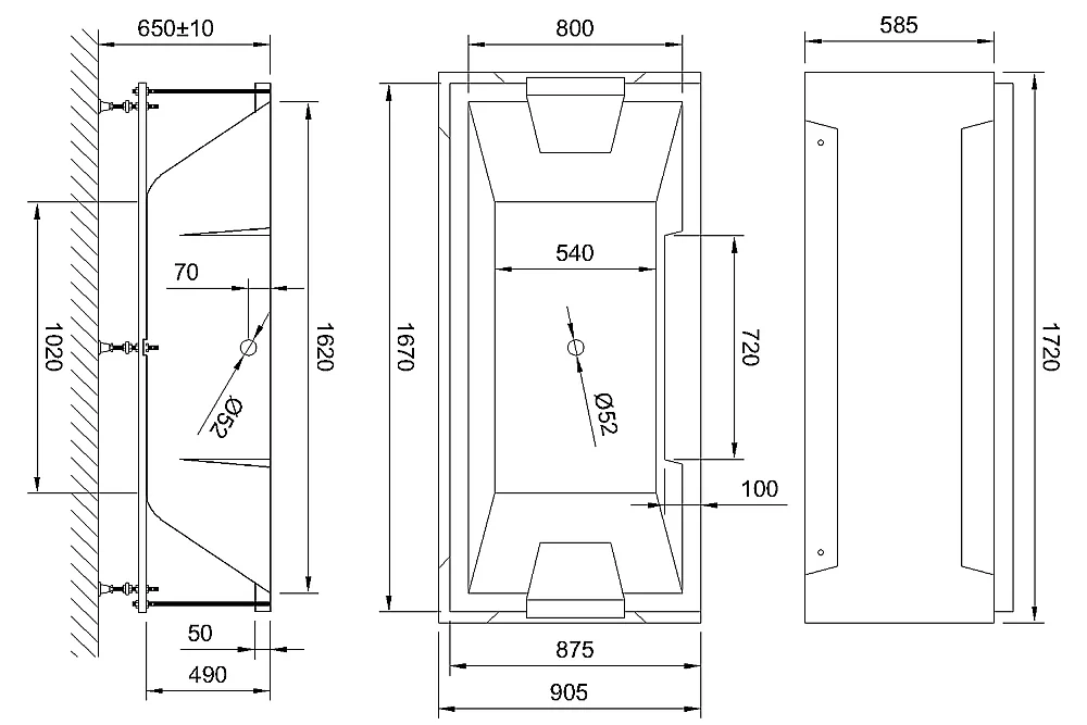Акриловая ванна Royal Bath TRIUMPH RB665101K 170х87 белая