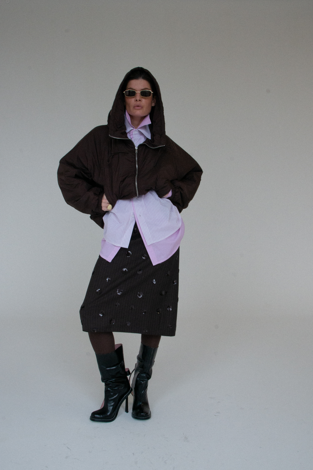 Юбка с пайетками LORIS