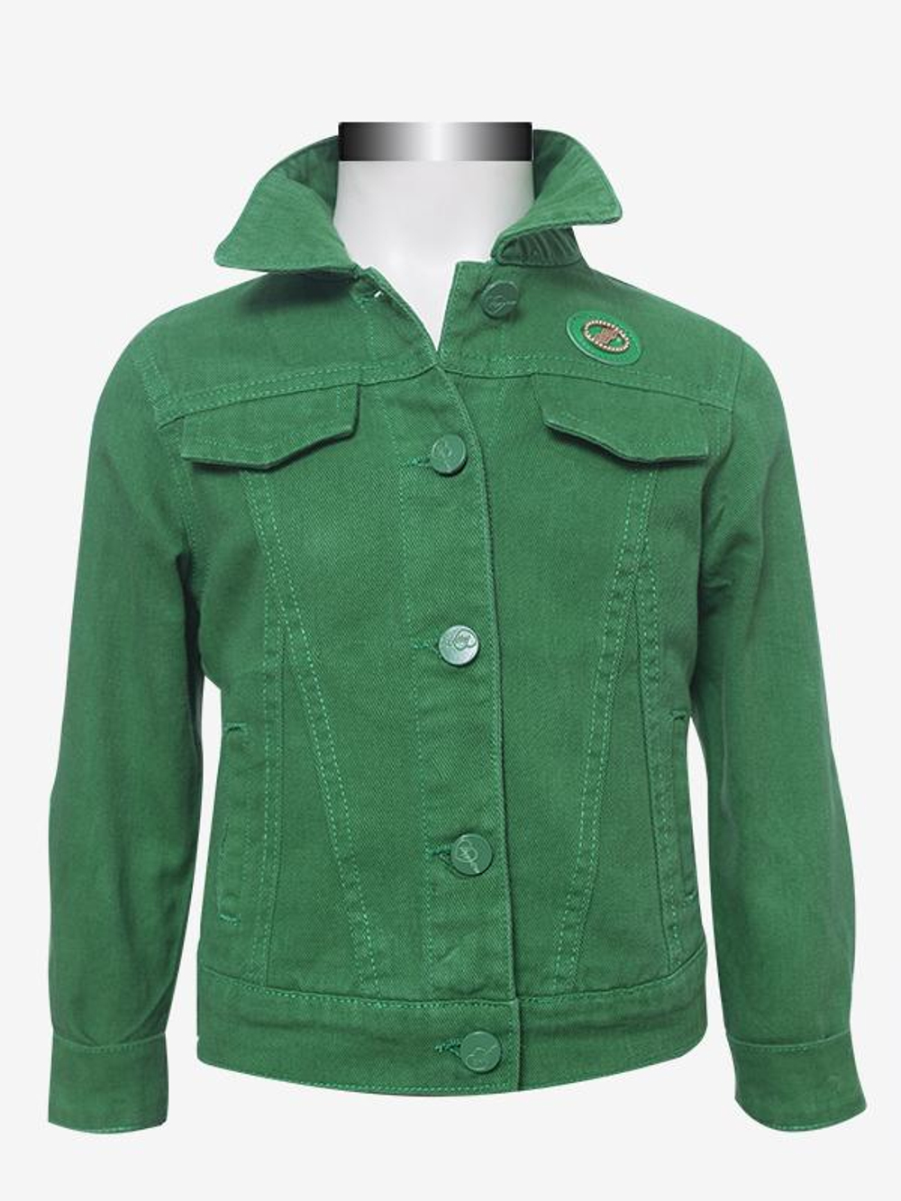 Куртка джинсовая для девочек манжеты и съемный капюшон р.92 2 года в ассорт. 969873