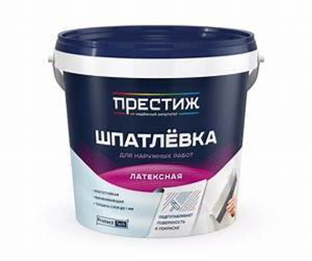 Шпатлевка латексная 1.5кг Престиж