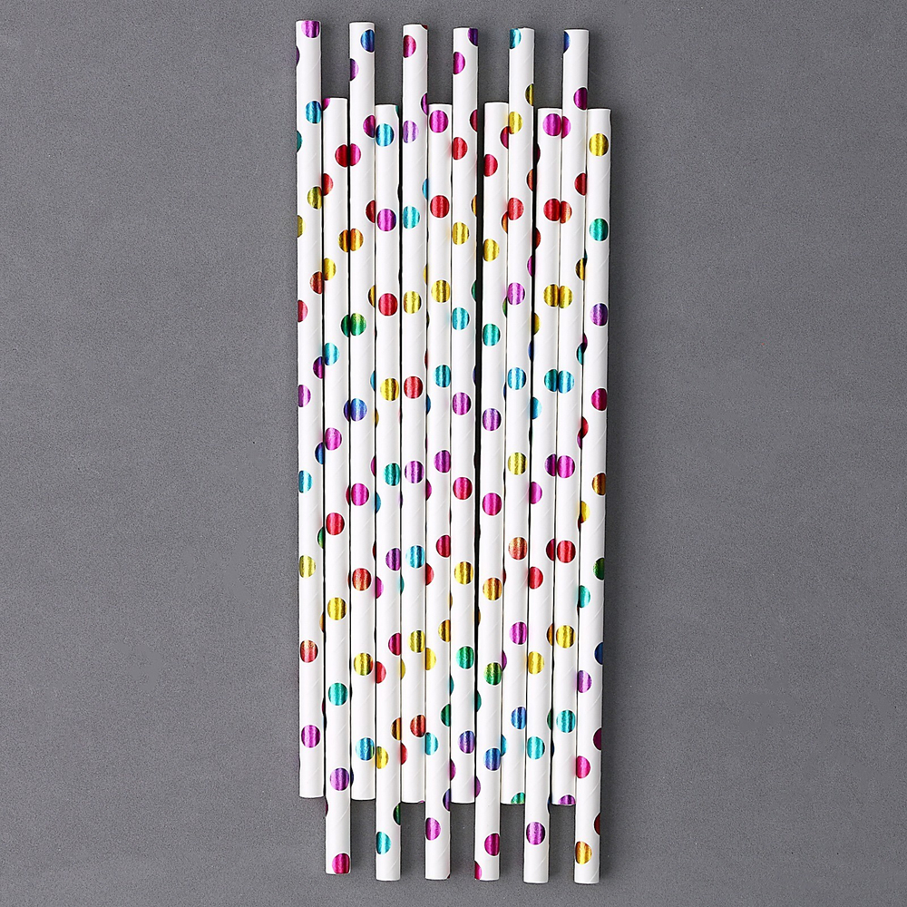 Трубочки для коктейля в асс., набор 12 шт.