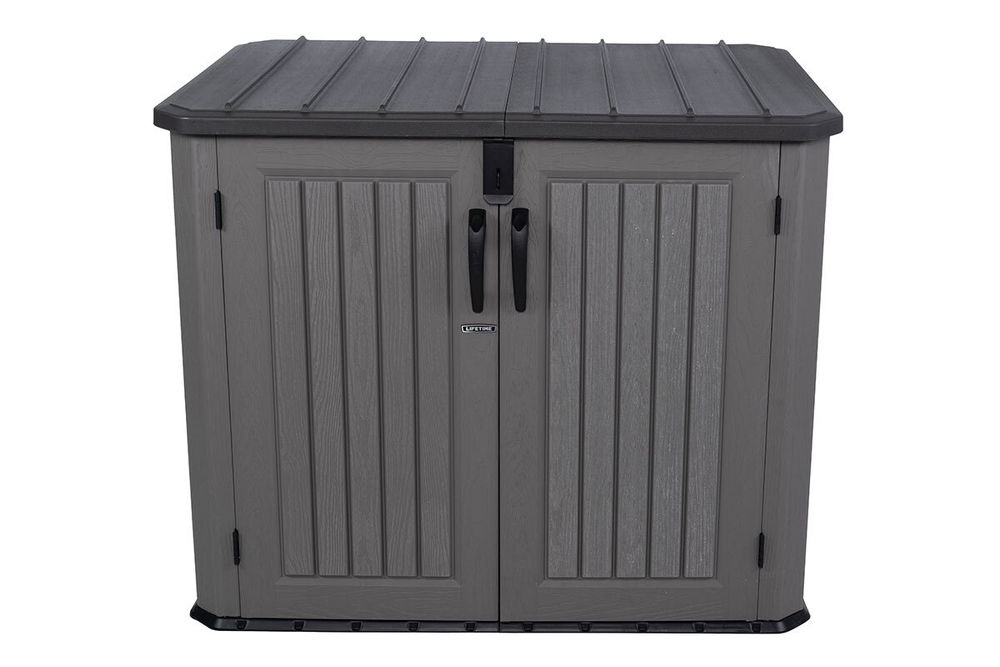 Ящик пластиковый Lifetime WoodLook, 1380 л, серый