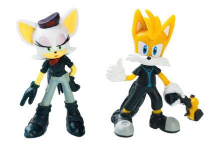 Набор фигурок Sonic Prime Sonic the Hedgehog Найн (Тейлз) и Мятежница Руж (Вид 6)