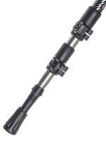 Палки для скандинавской ходьбы треккинговые Tech Team Himalayas Grey 115-135 см., трехсекционные телескопические алюминиевые