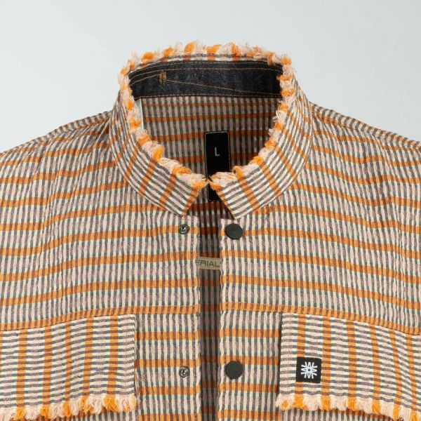 Рубашка R5 Клетка оранжевая - фото 9