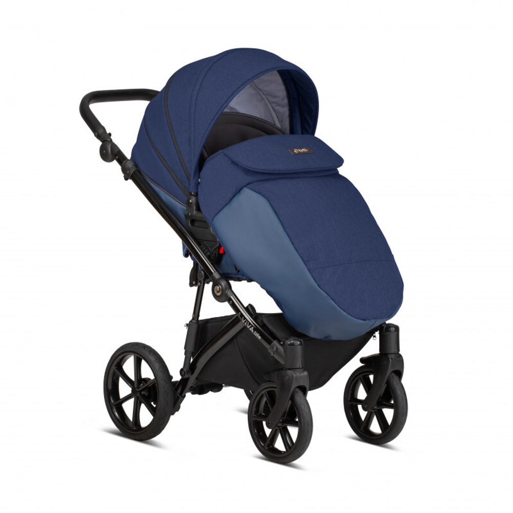 Коляска 2 в 1 Tutis Viva Life New 2020 №076 BLUE INDIGO (Синий)