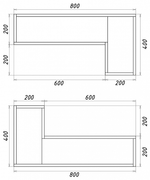 Полка секция универсальная Смарт-2 крафт