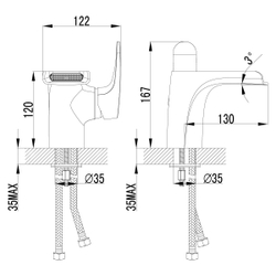 Смеситель Lemark Shift LM4346C для раковины