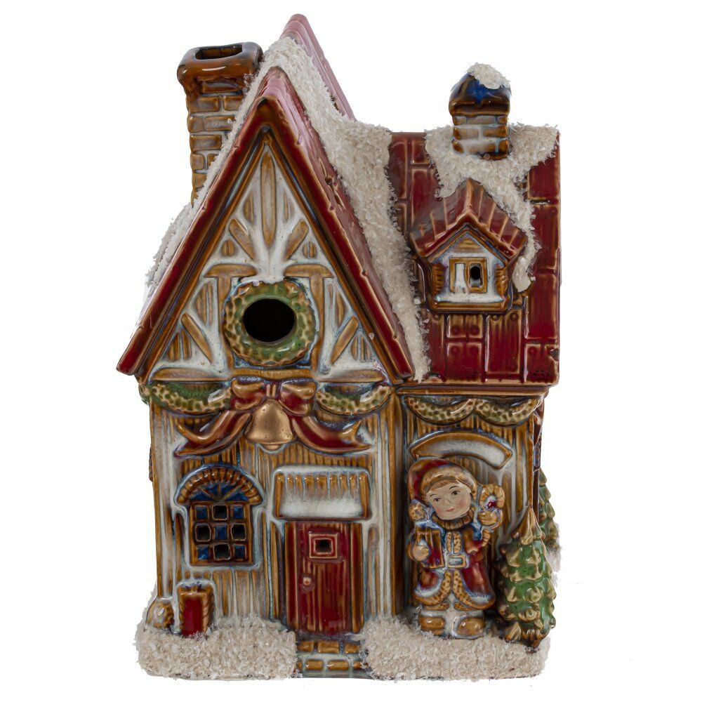 GAEM Фигурка декоративная с подсвет "Домик" (AAx2, н/п), L10,5 W8,5 H14,5 см