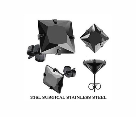 Серьги с цирконом SPIKES SESQK-4K