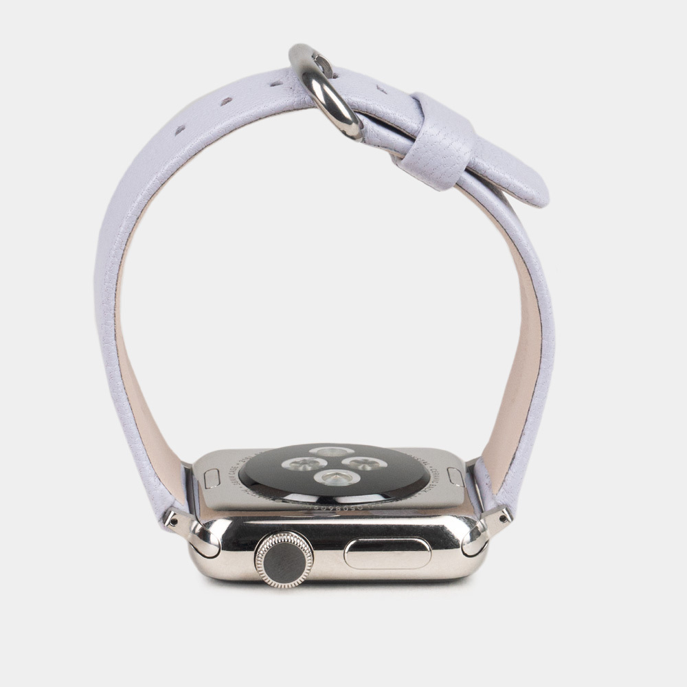 Ремешок для Apple Watch 40/41/42 mm из кожи козы, цвета сирени