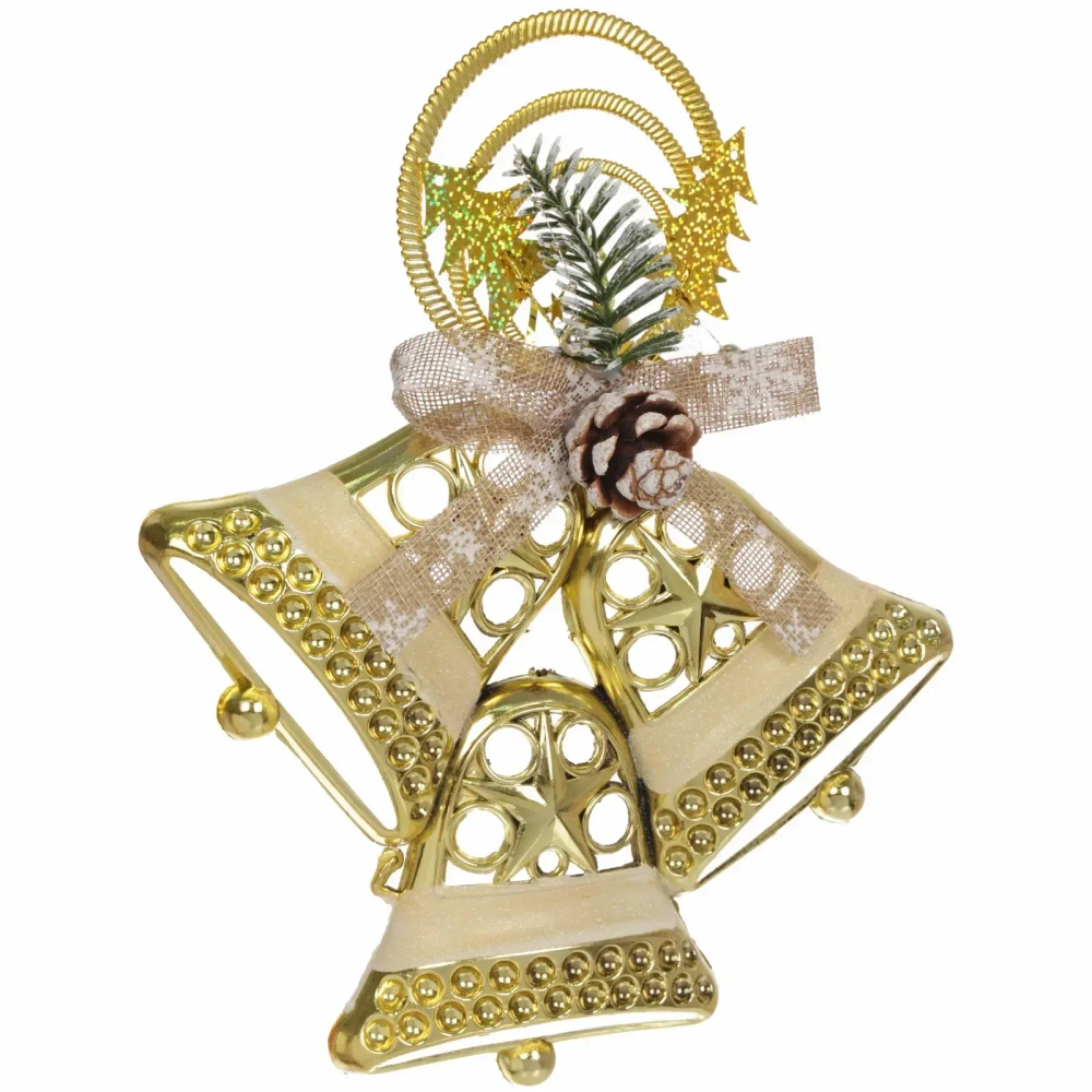 Украшение новогоднее «Лесной звон» 25*30 см, Золото
