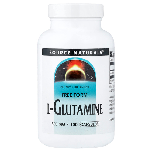 Source Naturals, L-глутамин, 500 мг, 100 капсул