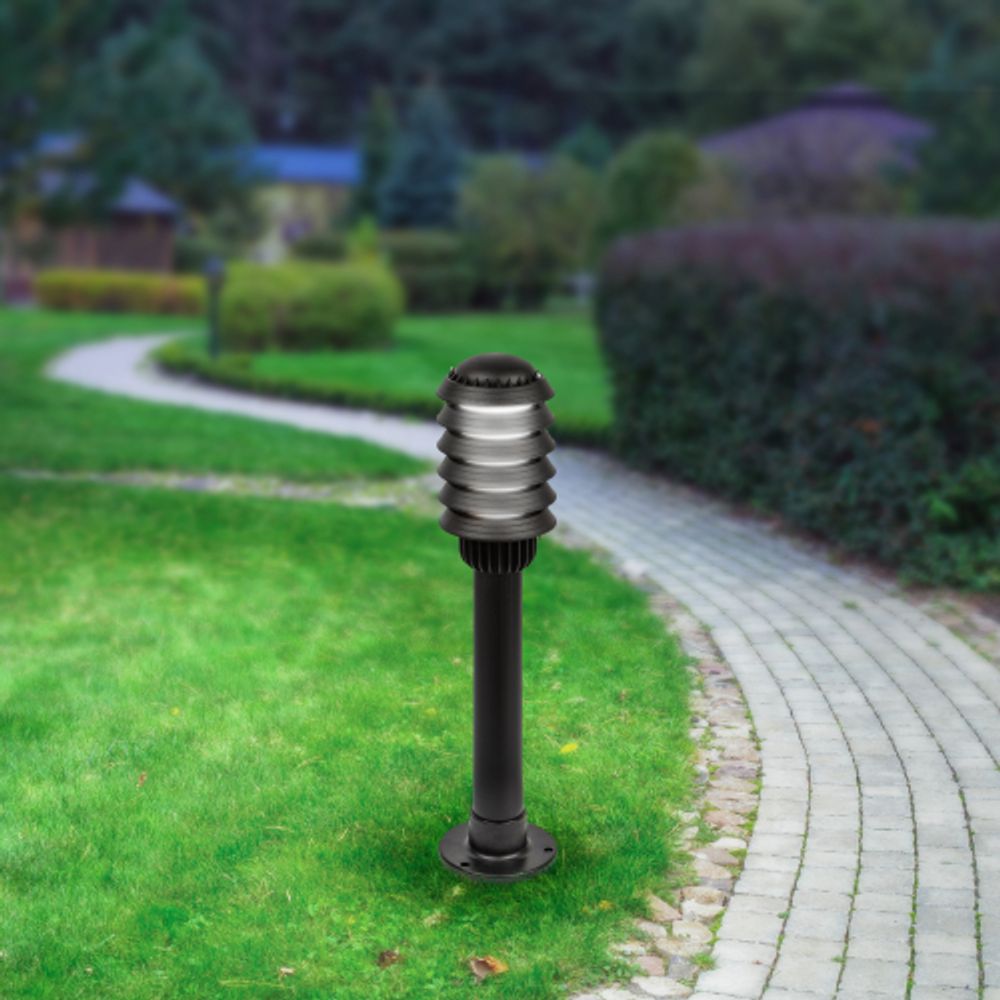 Садово-парковый светильник ЭРА «Поллар» НТУ 01-60-014 напольный черный IP54 Е27 max60Вт h650мм