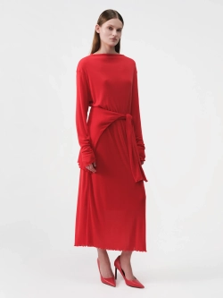 Платье миди из кашемира OLA OLA